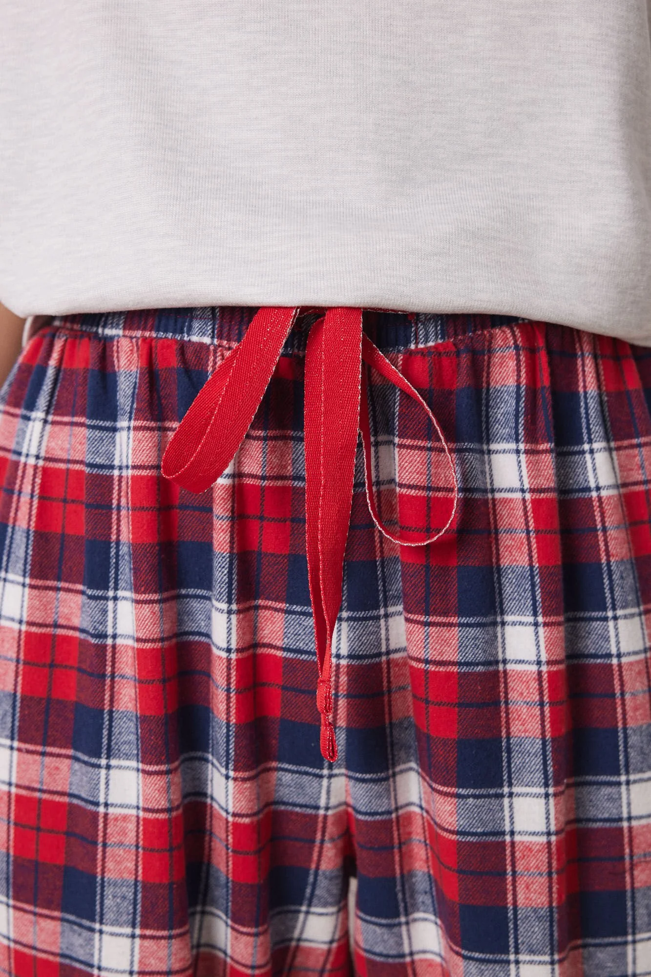 100% checked cotton casual pants - Image 5