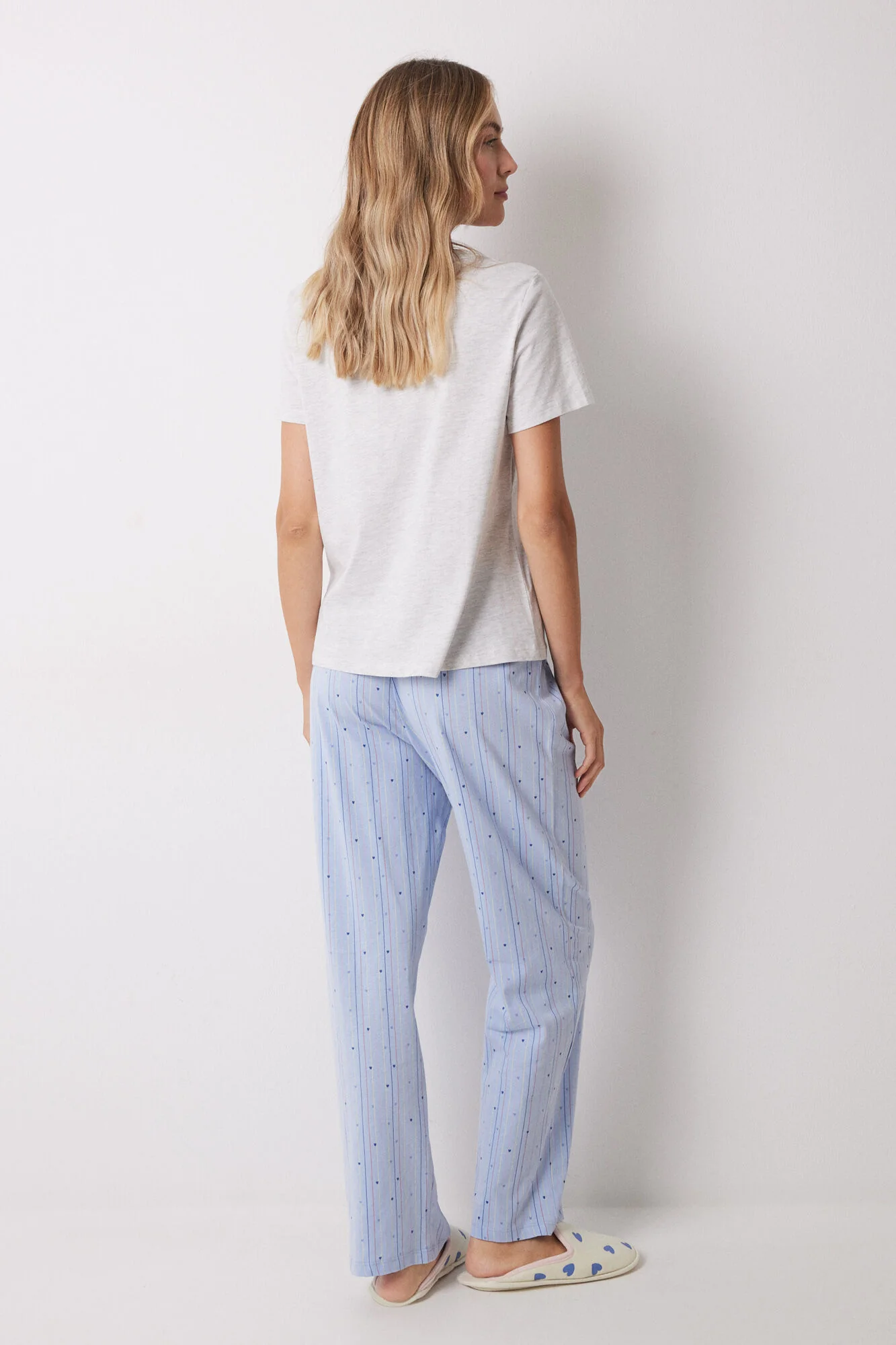 100% cotton blue heart pajamas - Image 2