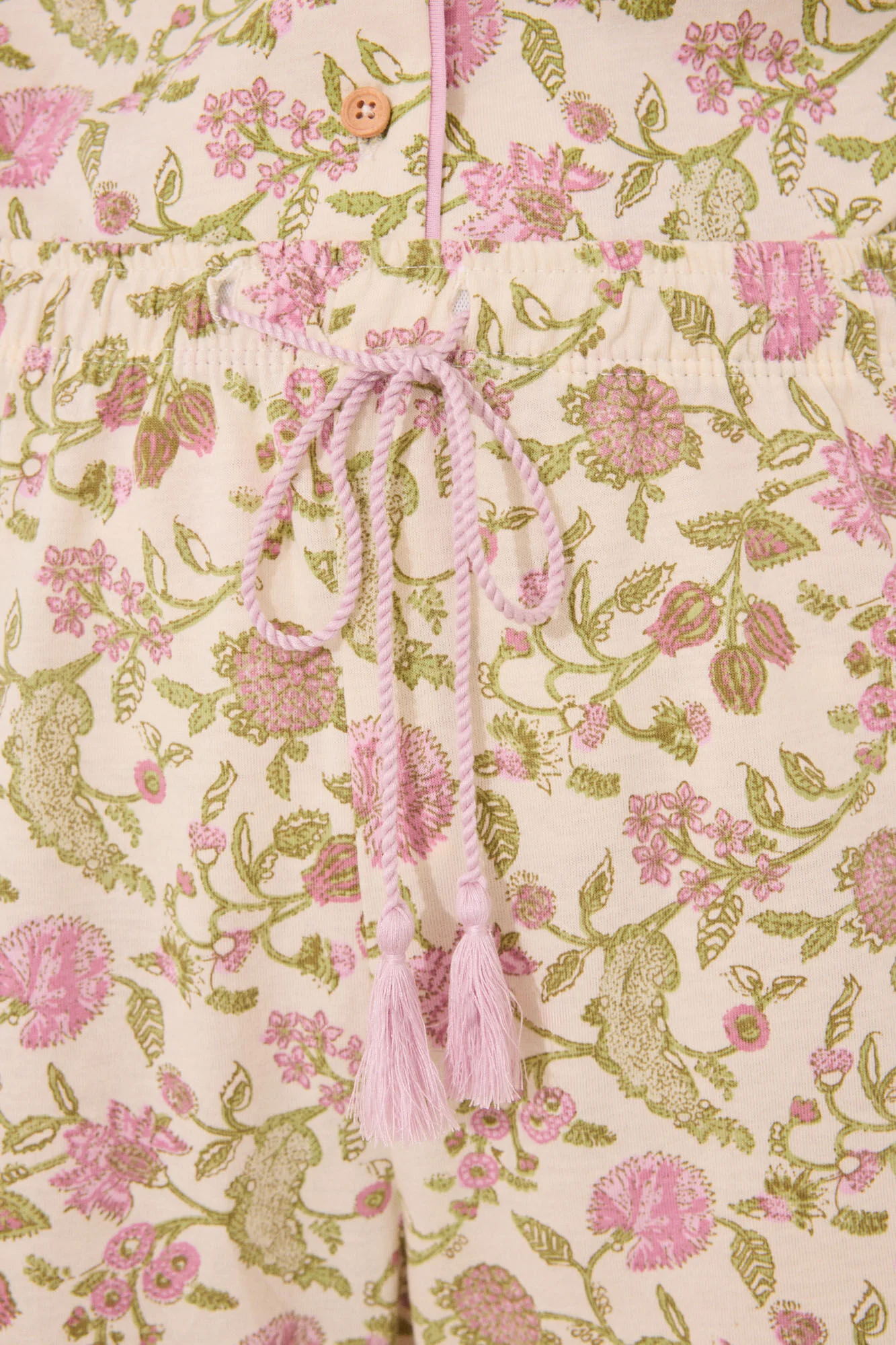 100% cotton classic pyjamas with flower print - Image 4