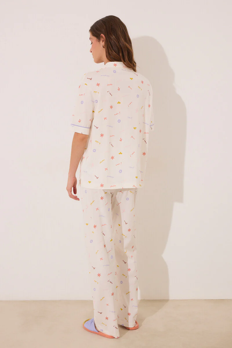 100% cotton classic pyjamas with “J´ADORE” print - Image 2
