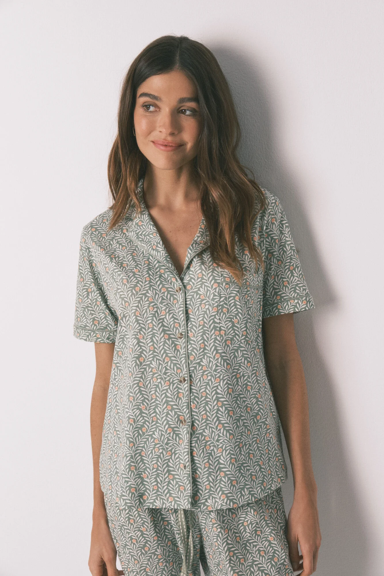 100% cotton floral print classic pyjamas - Image 2