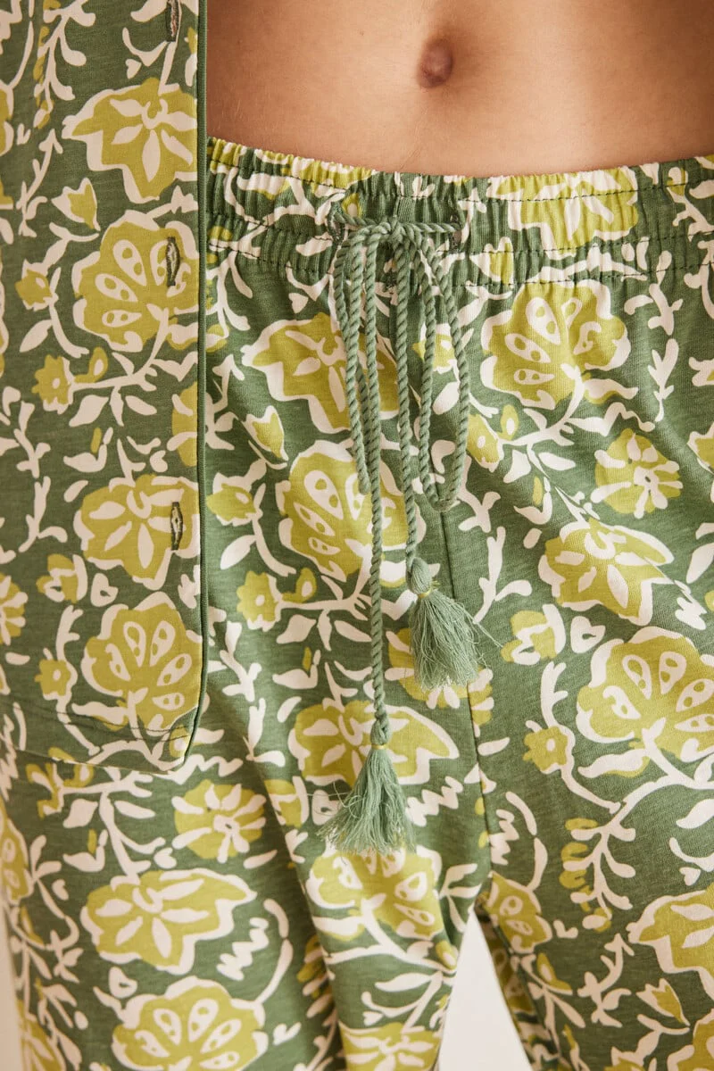 Floral 100% cotton classic pyjamas - Image 3
