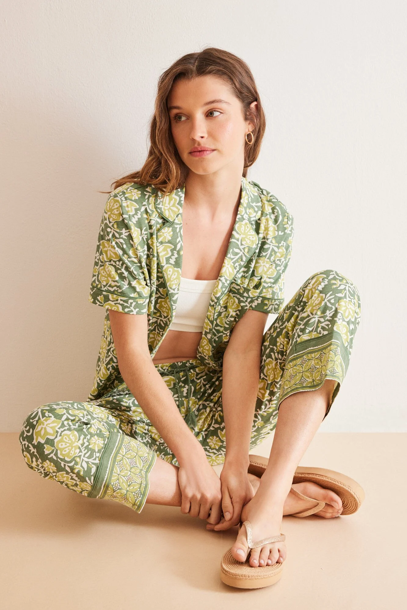Floral 100% cotton classic pyjamas - Image 4