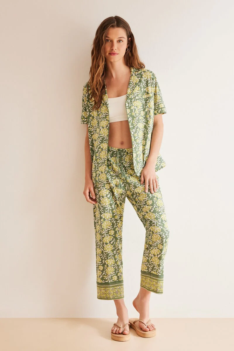 Floral 100% cotton classic pyjamas - Image 5