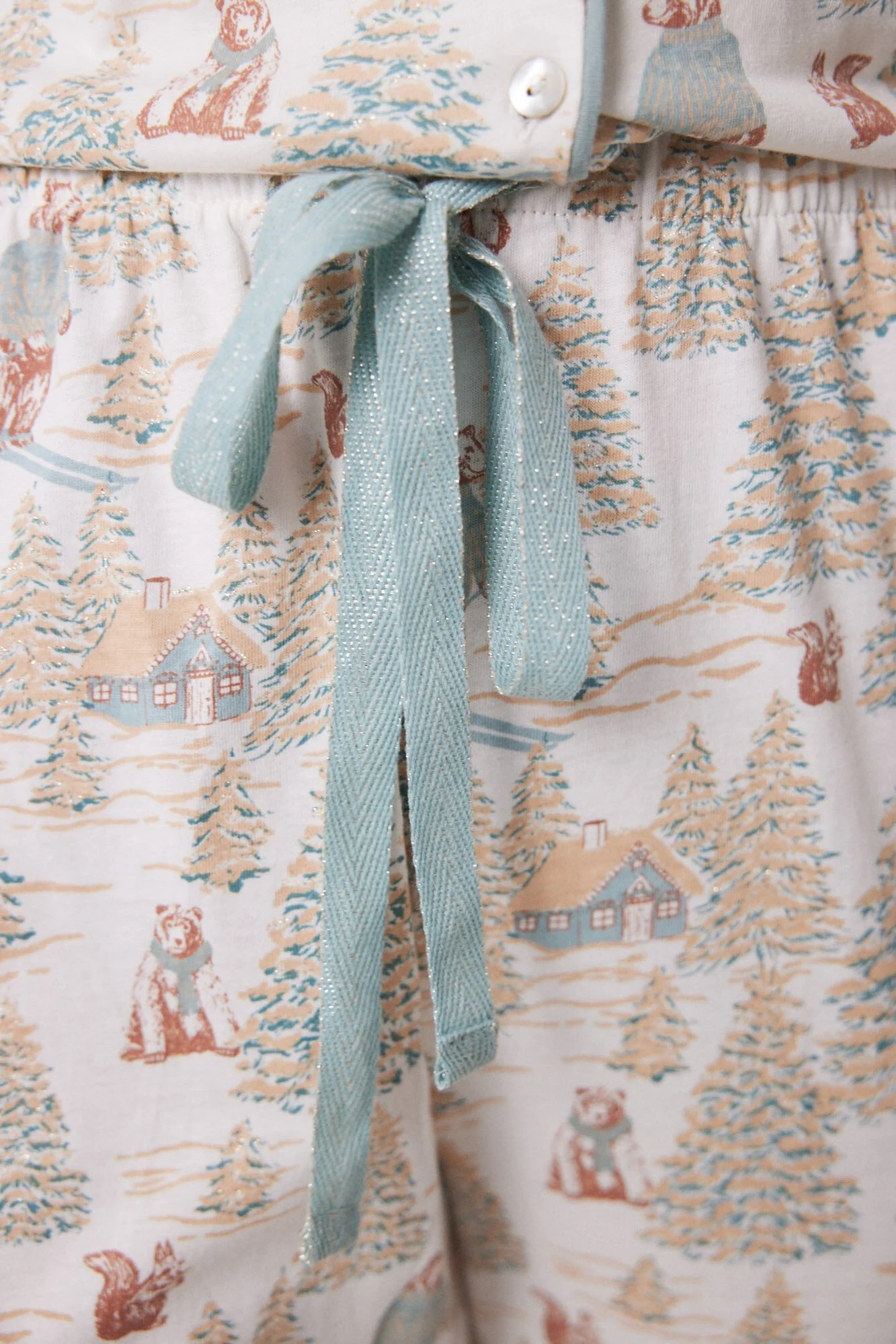 100% cotton grey Christmas shirt pajamas - Image 5