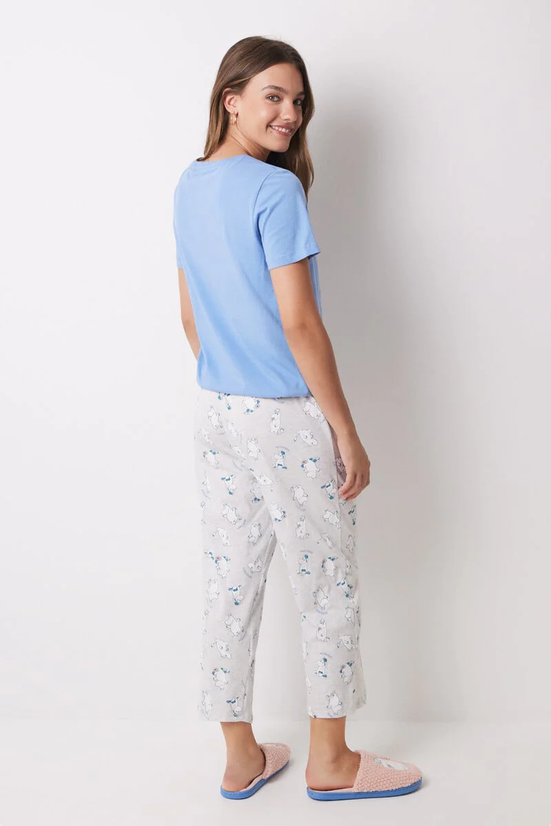 Moomin 100% cotton Capri long pyjamas - Image 5