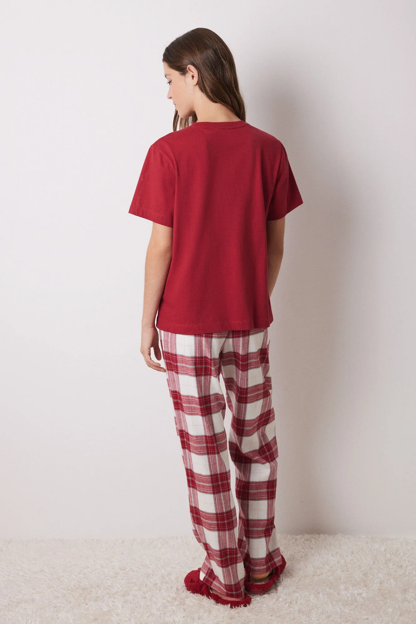 100% cotton Minnie checkered pajamas - Image 2