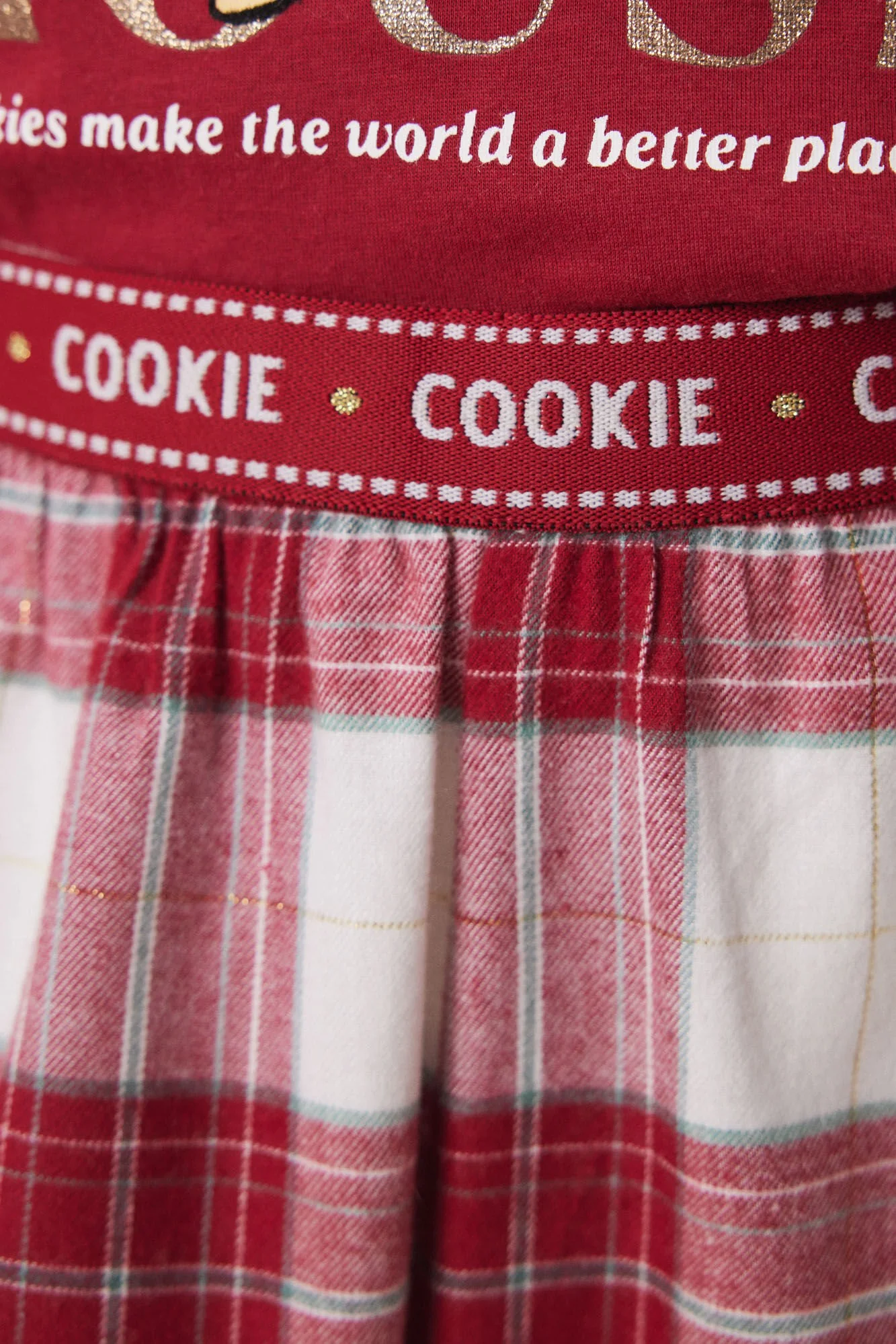 100% cotton Minnie checkered pajamas - Image 3