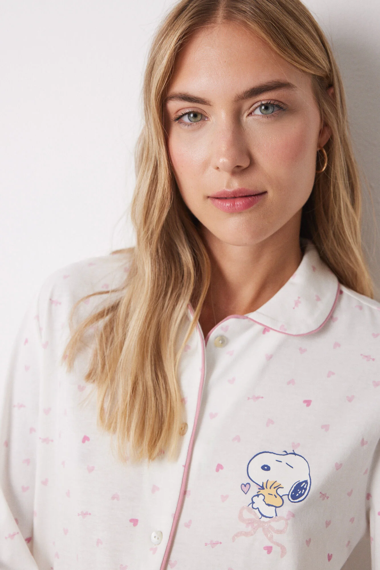 100% cotton nightgown with pink hearts - Image 4