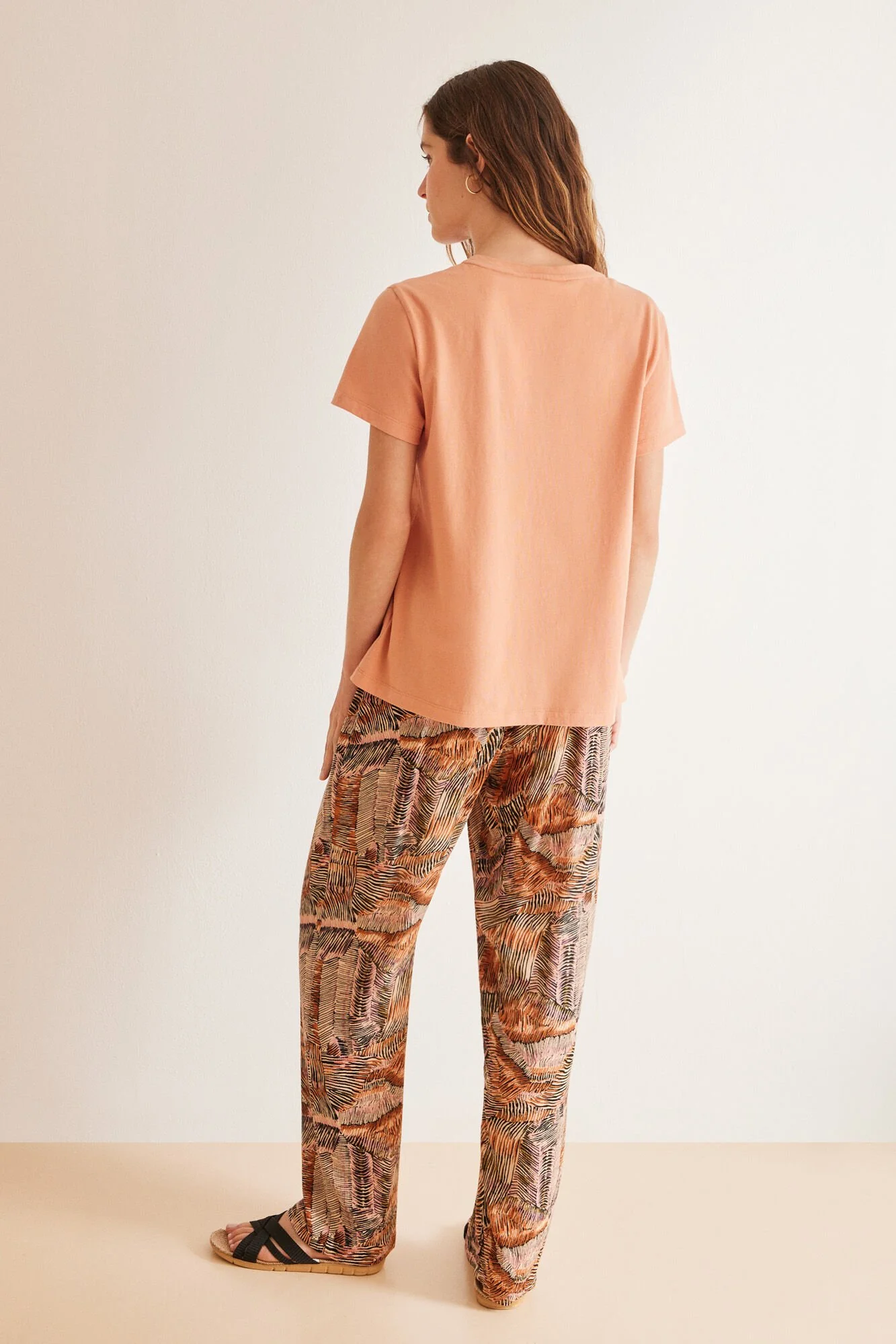Long 100% cotton ochre Minnie pyjamas - Image 2