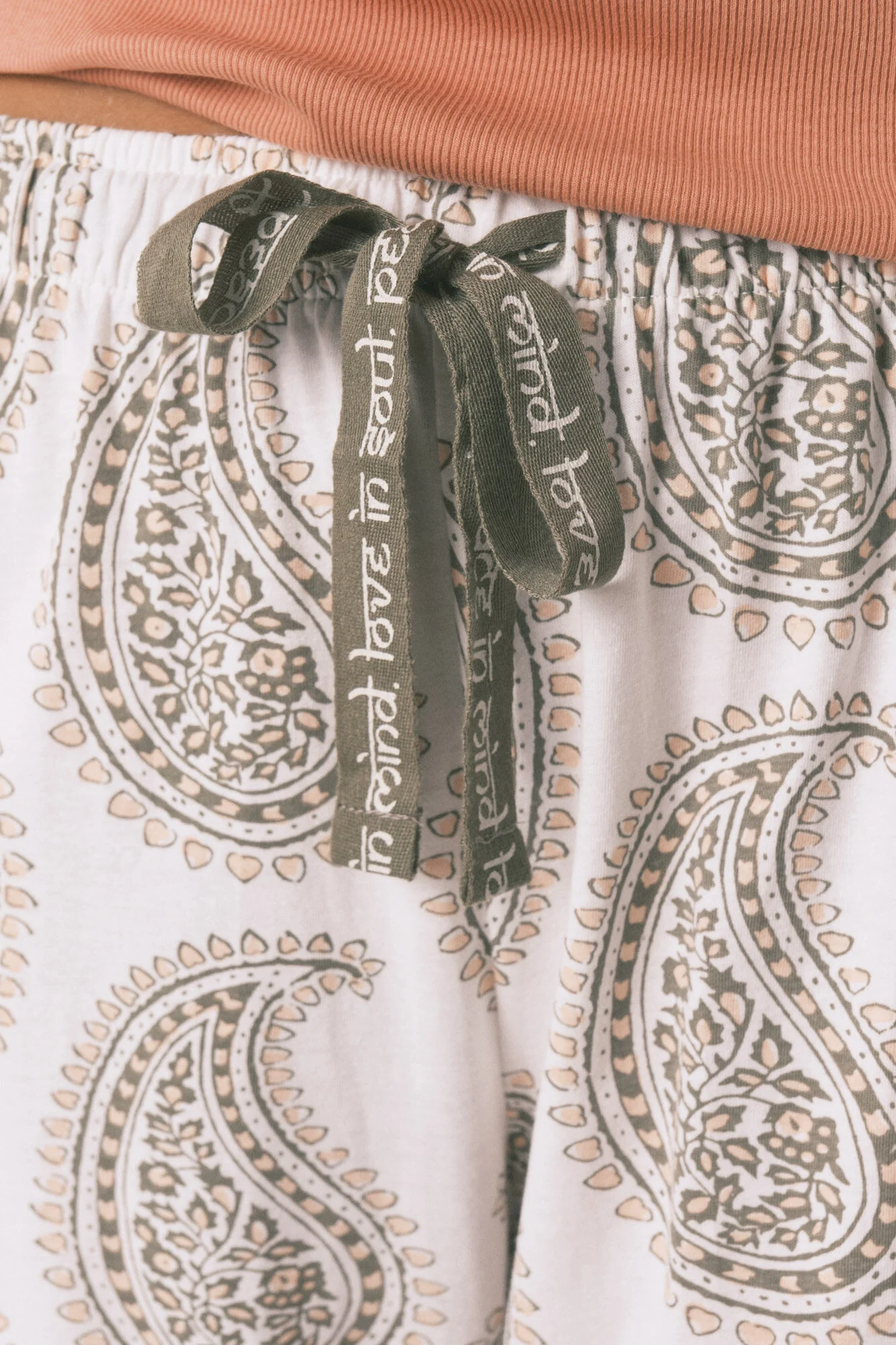 100% cotton paisley long trouser - Image 3