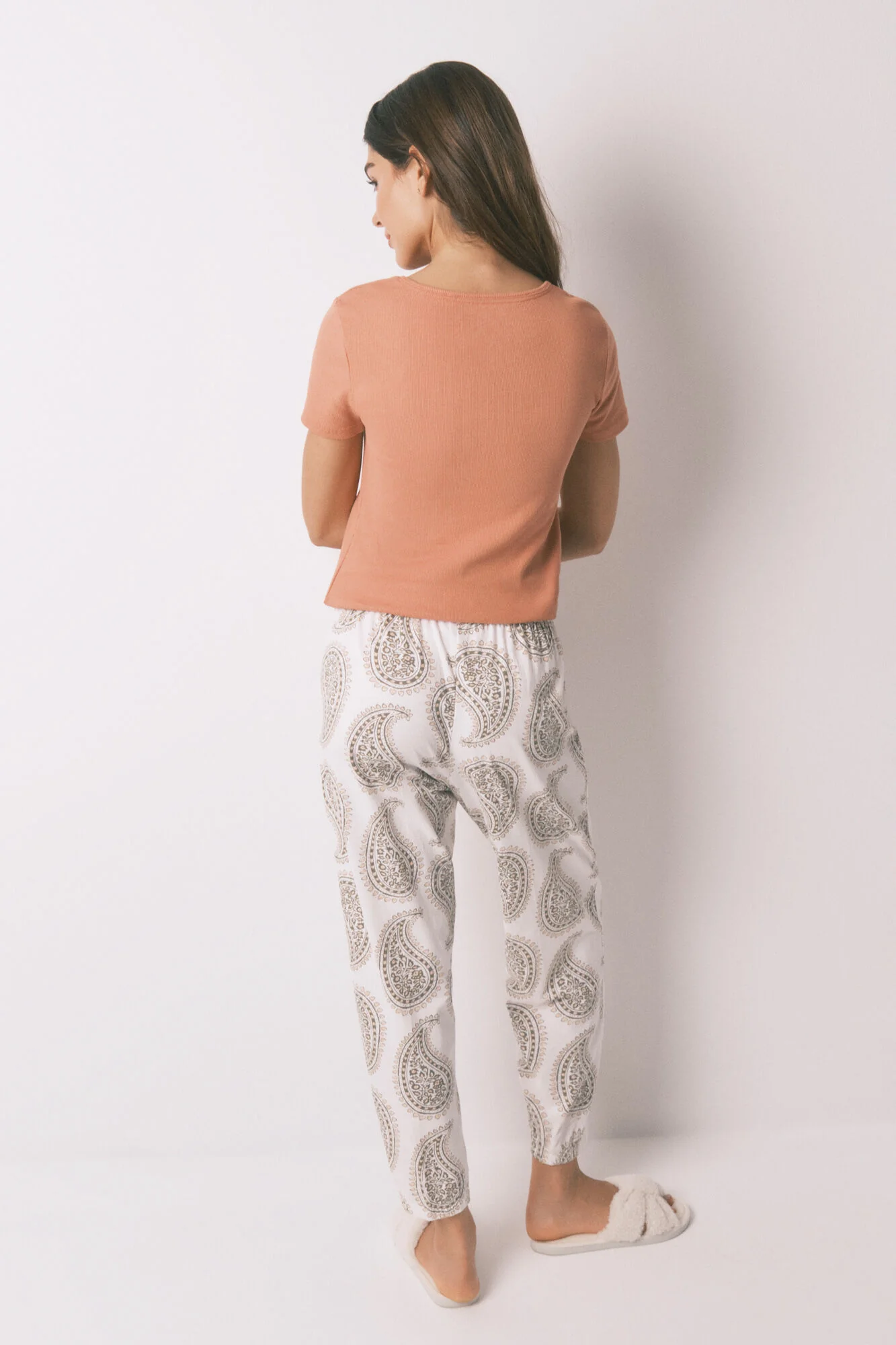 100% cotton paisley long trouser - Image 4