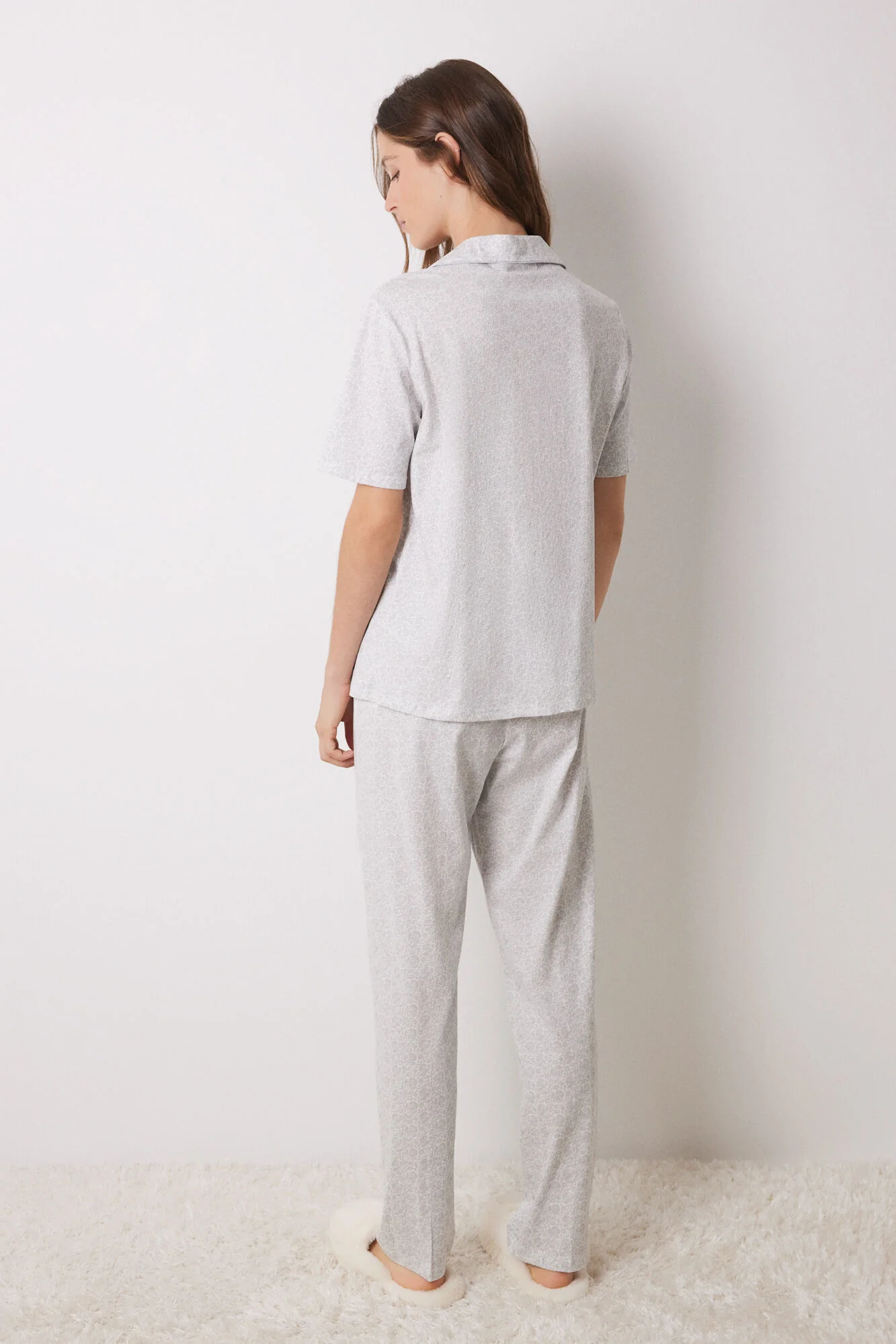 100% cotton paisley shirt pajamas - Image 2