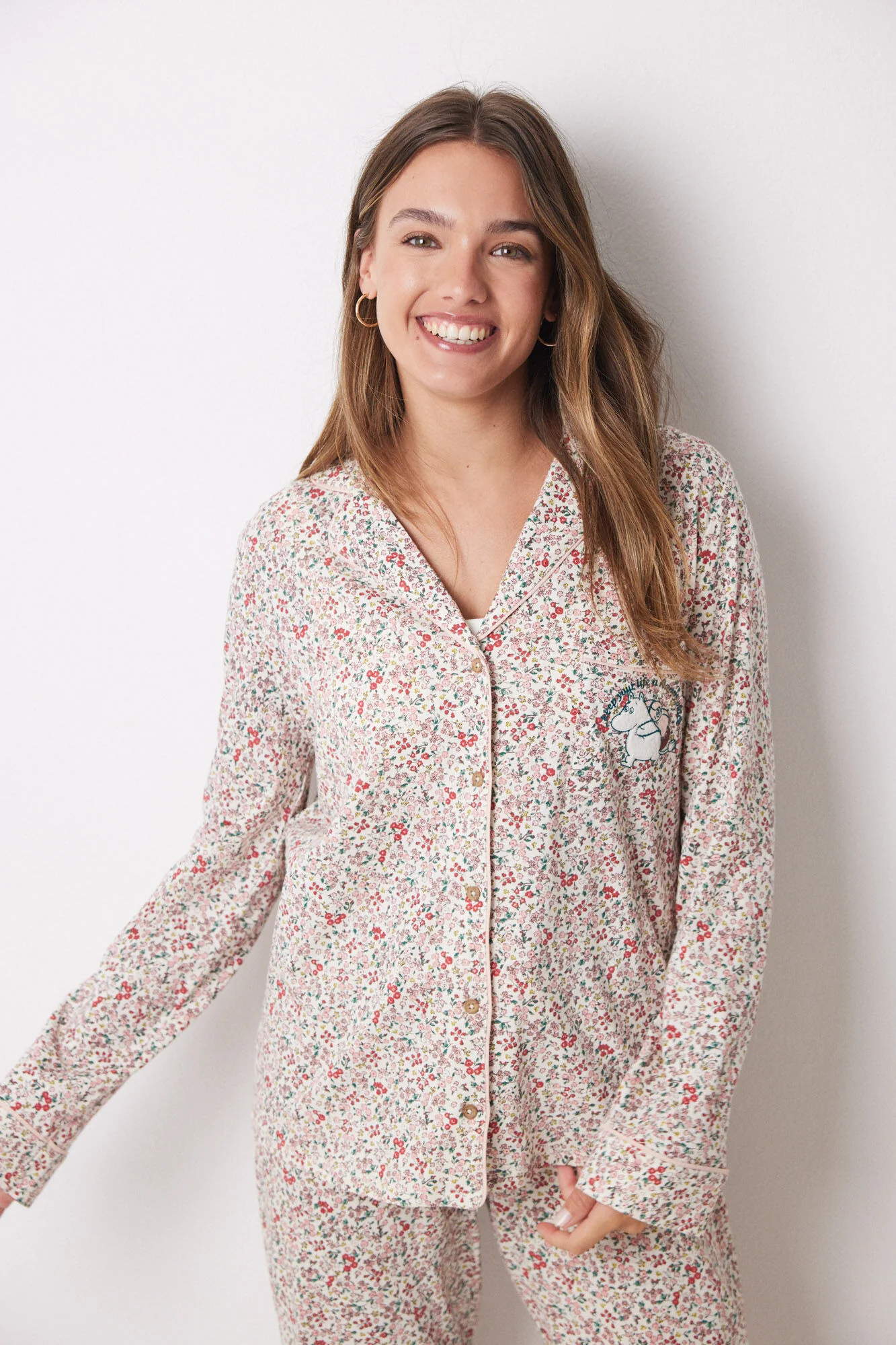 Floral 100% cotton classic pyjamas - Image 4