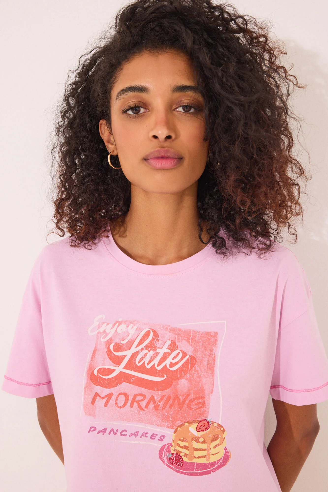 100% cotton pink short sleeve T-shirt - Image 5