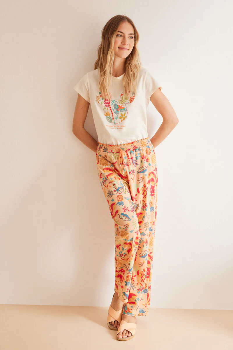 100% Cotton pyjamas in tropical print - Image 2
