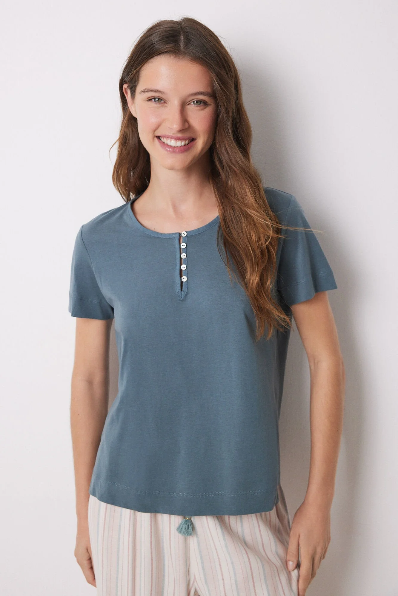 100% cotton short sleeve t-shirt in orange - Image 3