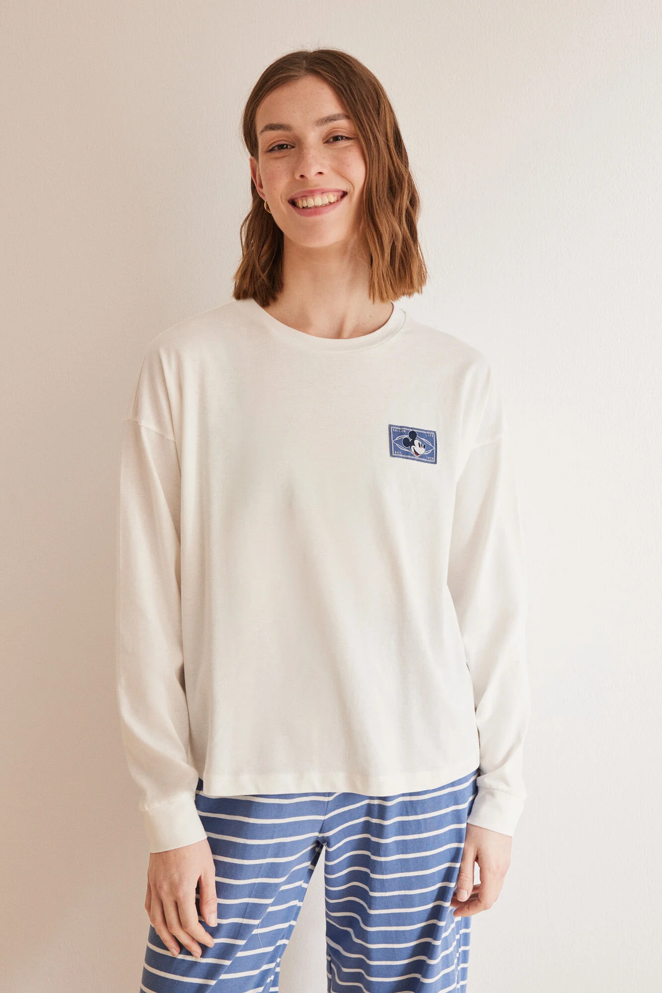 100% cotton striped Mickey pyjamas - Image 5