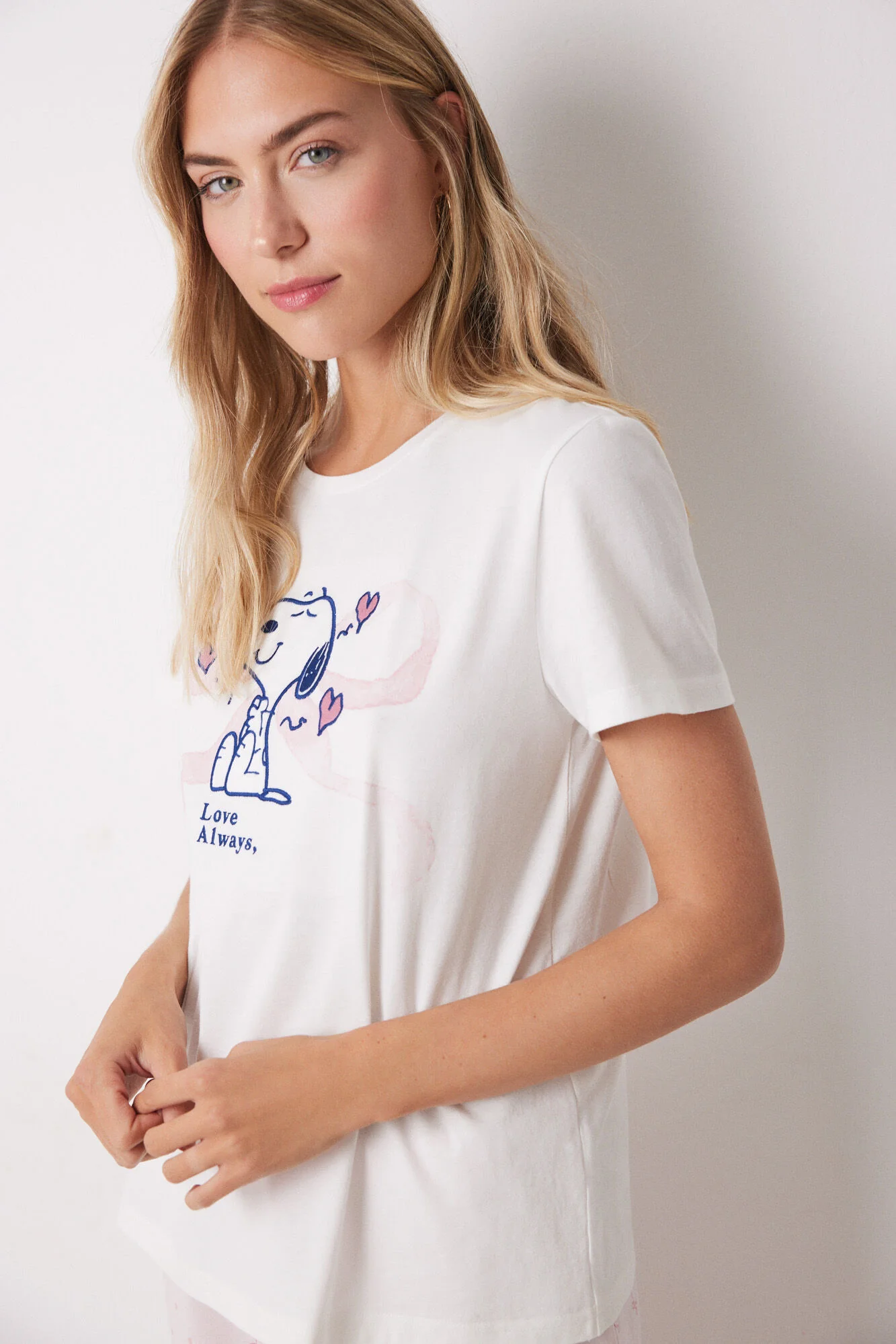 100% cotton white and pink Capri pajamas - Image 4