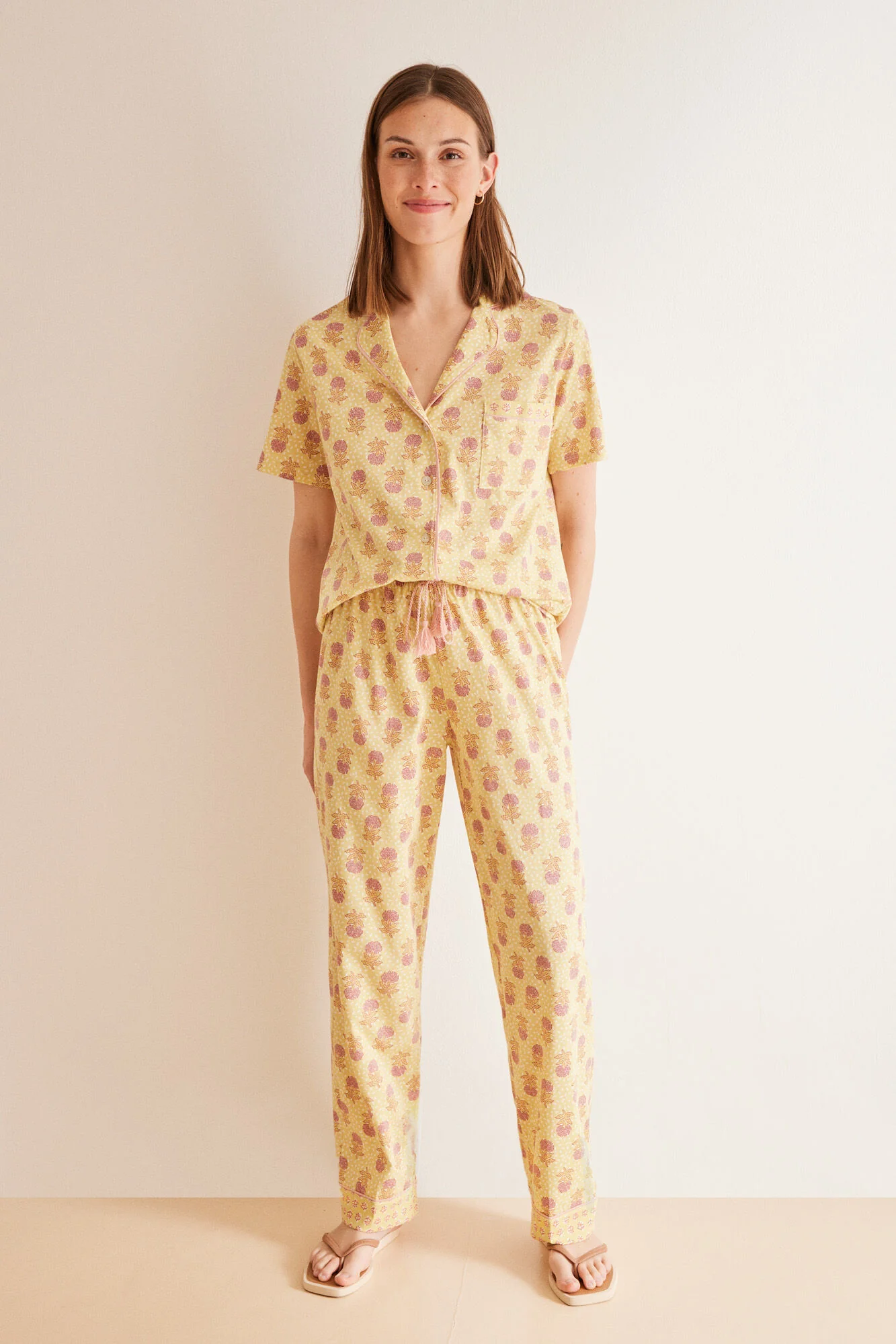 Classic pink 100% cotton pyjamas - Image 2