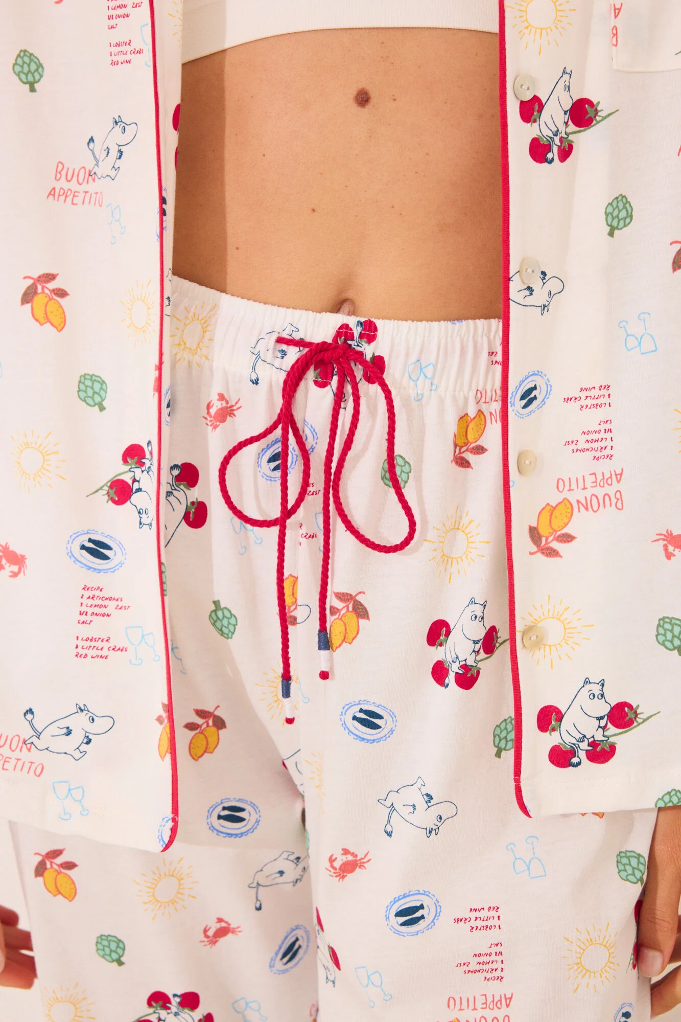 100% ivory cotton classic pyjamas - Image 4