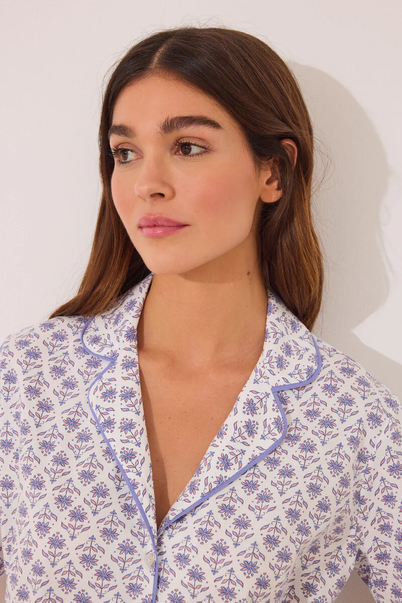 100% ivory cotton classic pyjamas - Image 2