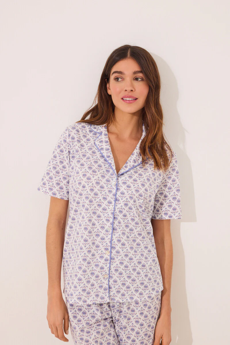 100% ivory cotton classic pyjamas - Image 3