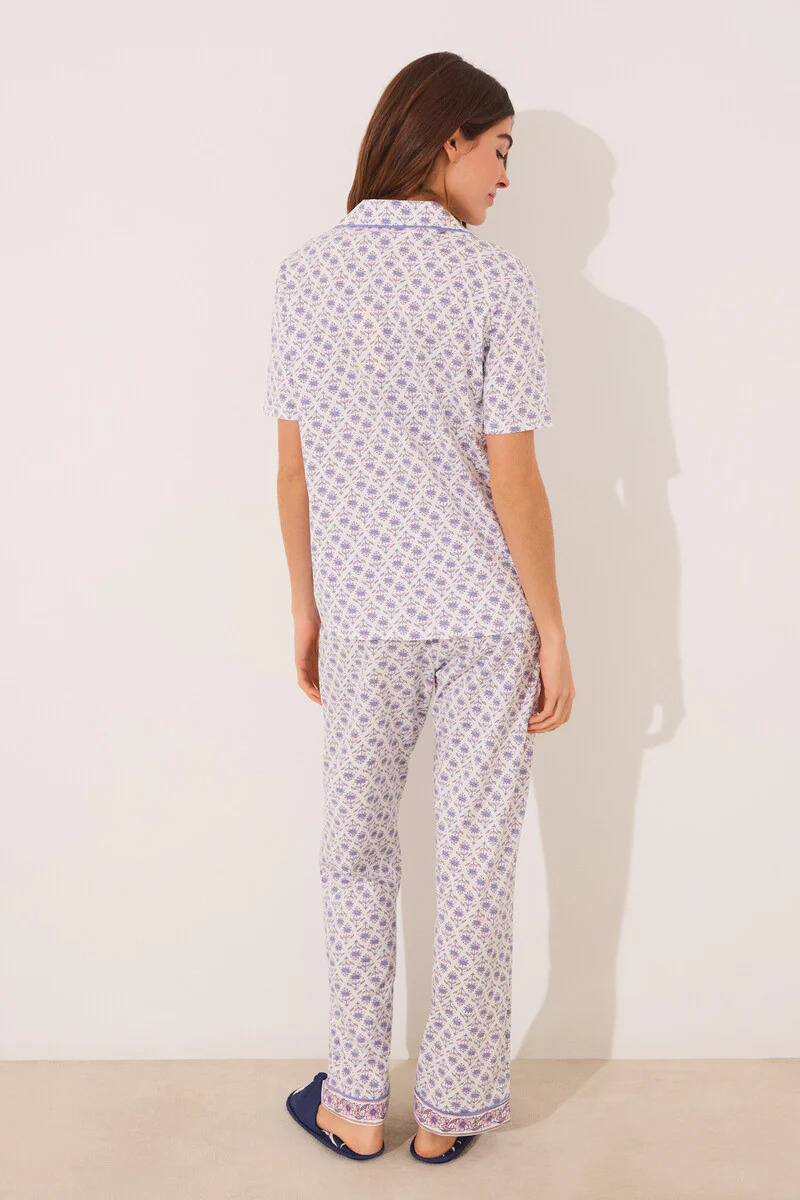 100% ivory cotton classic pyjamas - Image 4