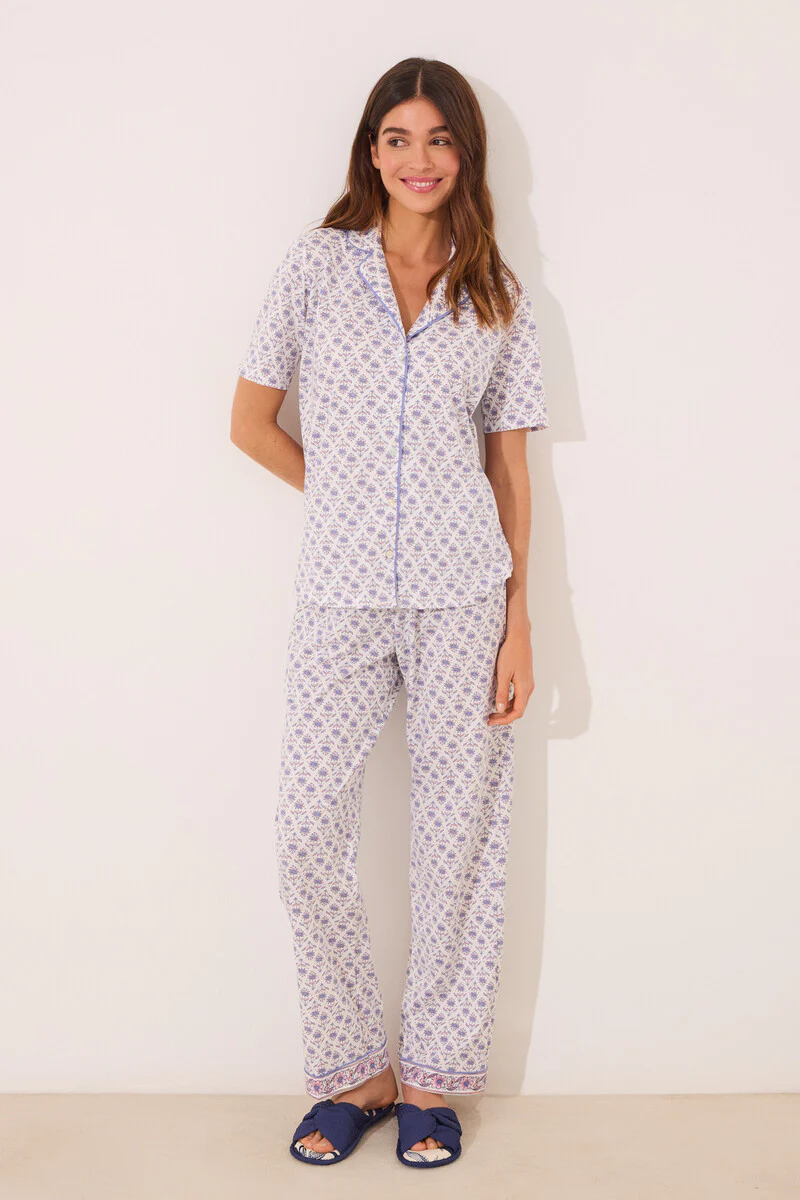100% ivory cotton classic pyjamas - Image 6