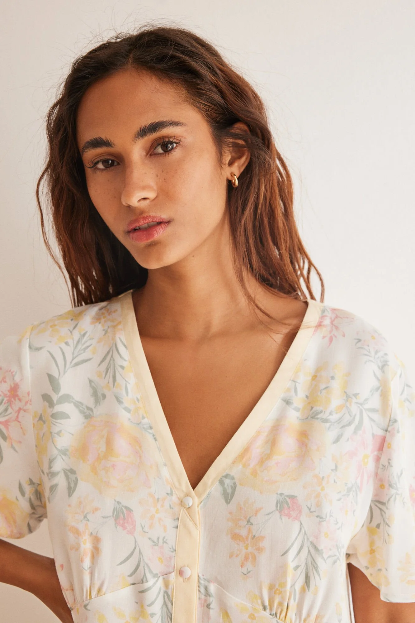 Capri floral print pyjamas