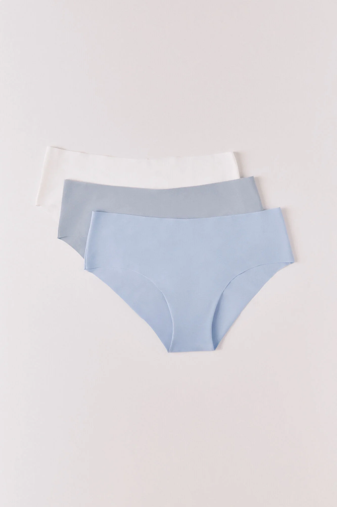 3-pack multicoloured microfibre culottes panties
