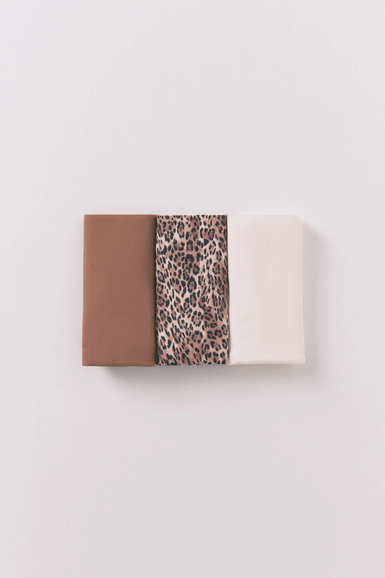3- panties of wide-leg brown animal print panties - Image 2