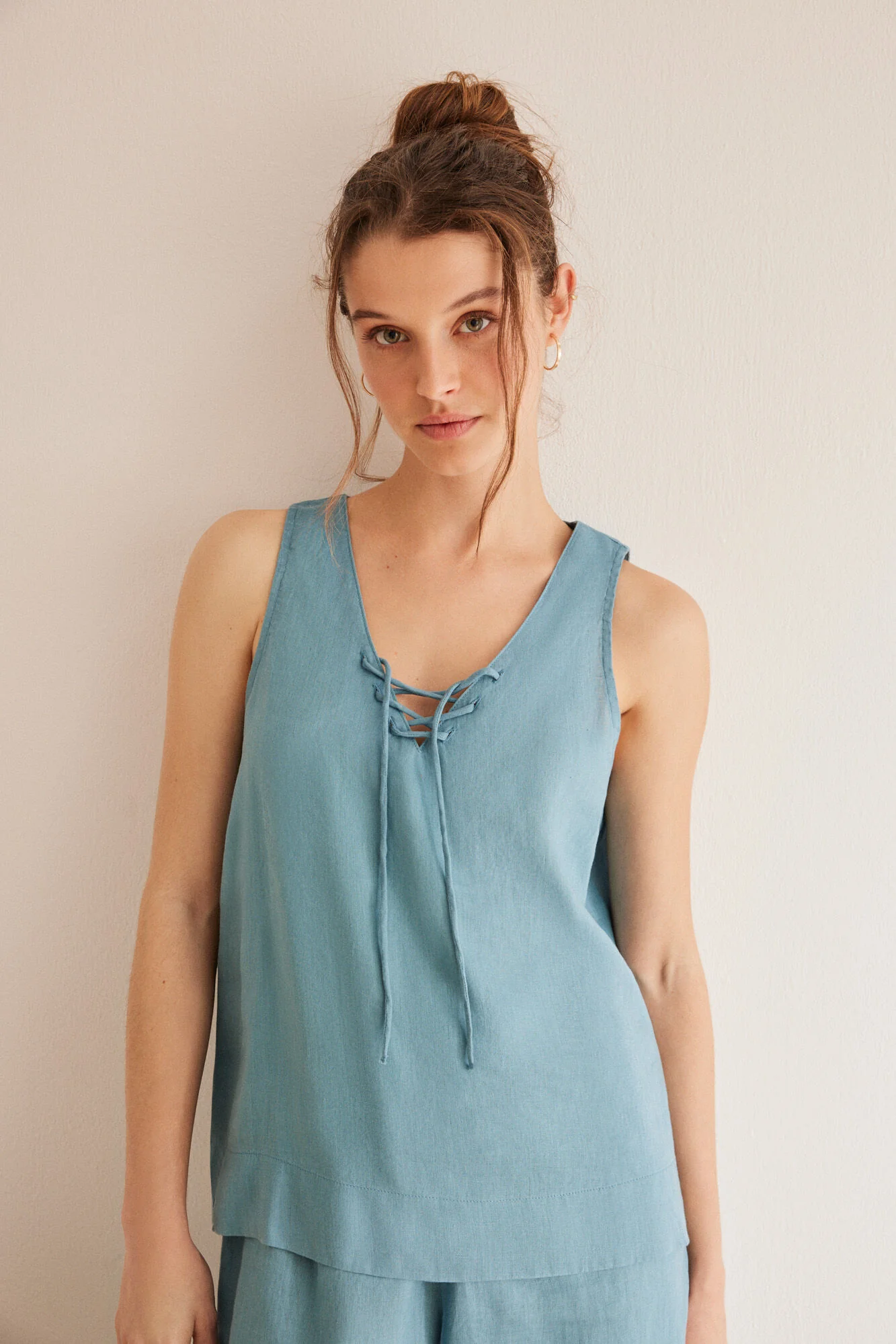 3-piece linen pyjama set - Image 2