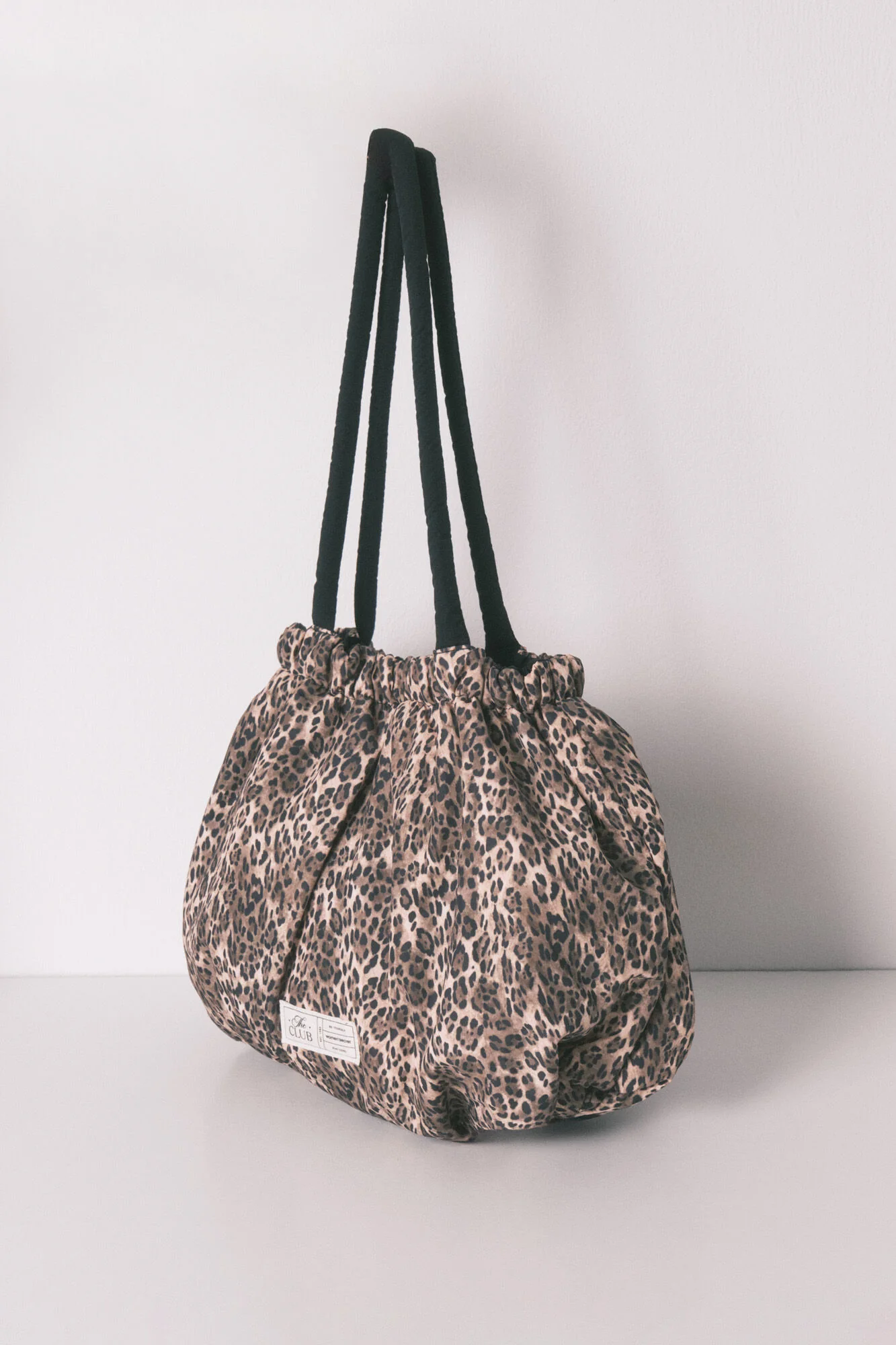 Animal print reversible nylon handbag, bag - Image 5