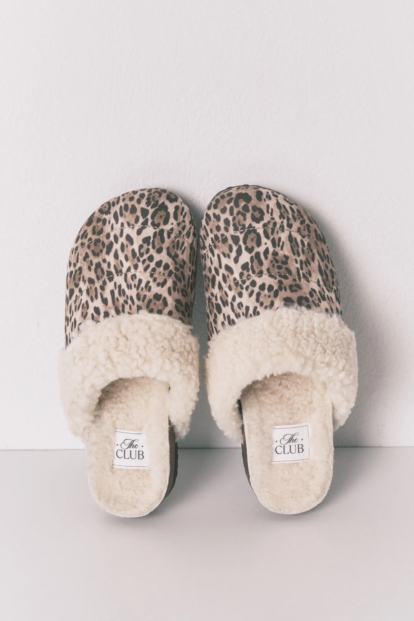 Animal print sheepskin faux shearling -style slippers - Image 5