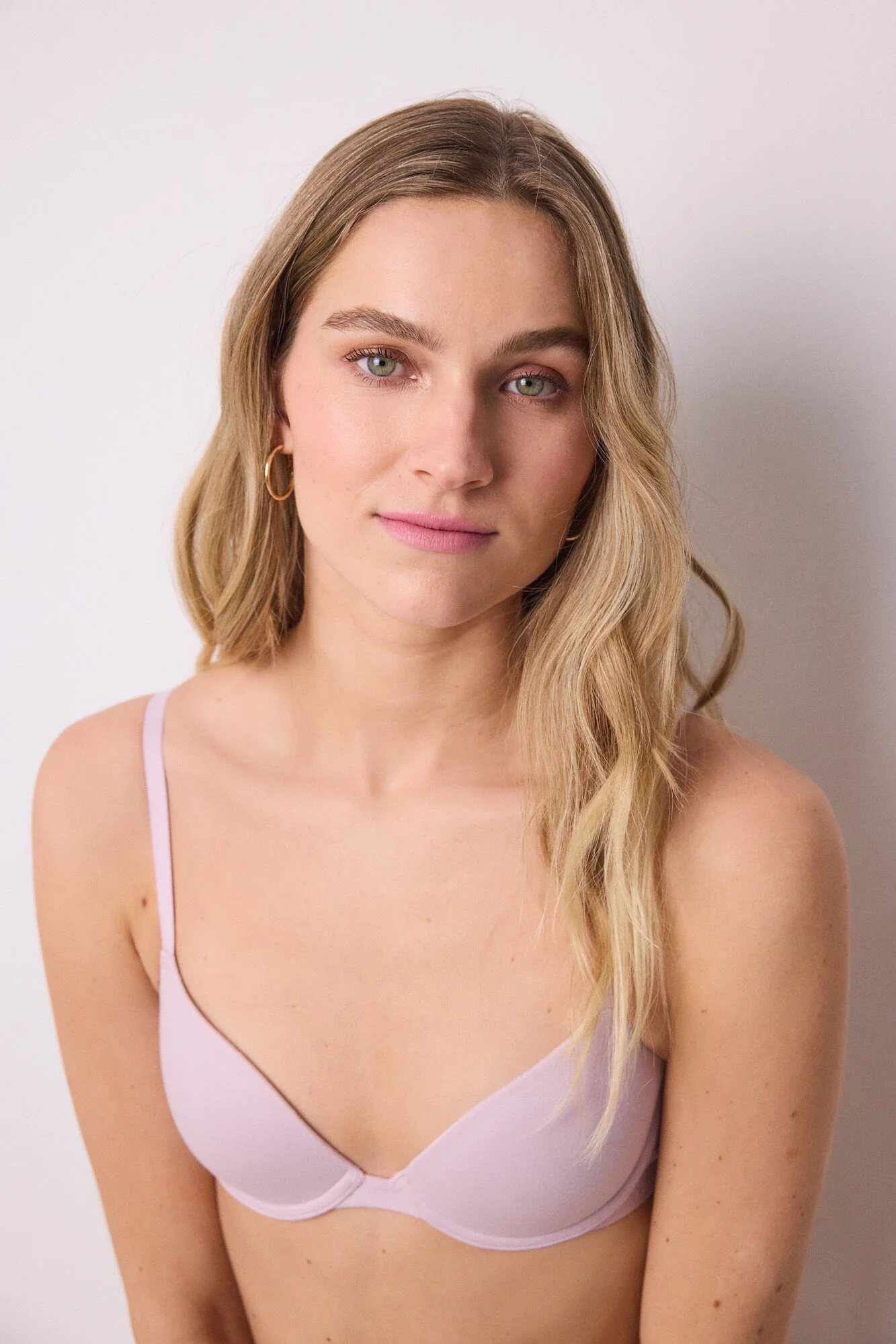 BEAUTIFUL classic bra pink cotton - Image 3