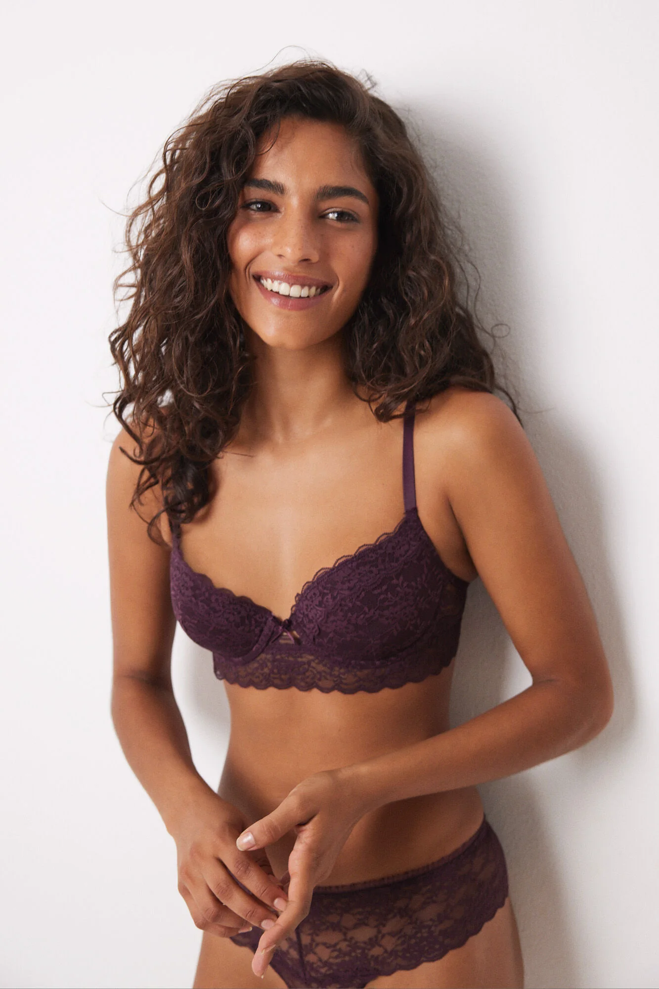 Beautiful Classic lilac lace padded bra
