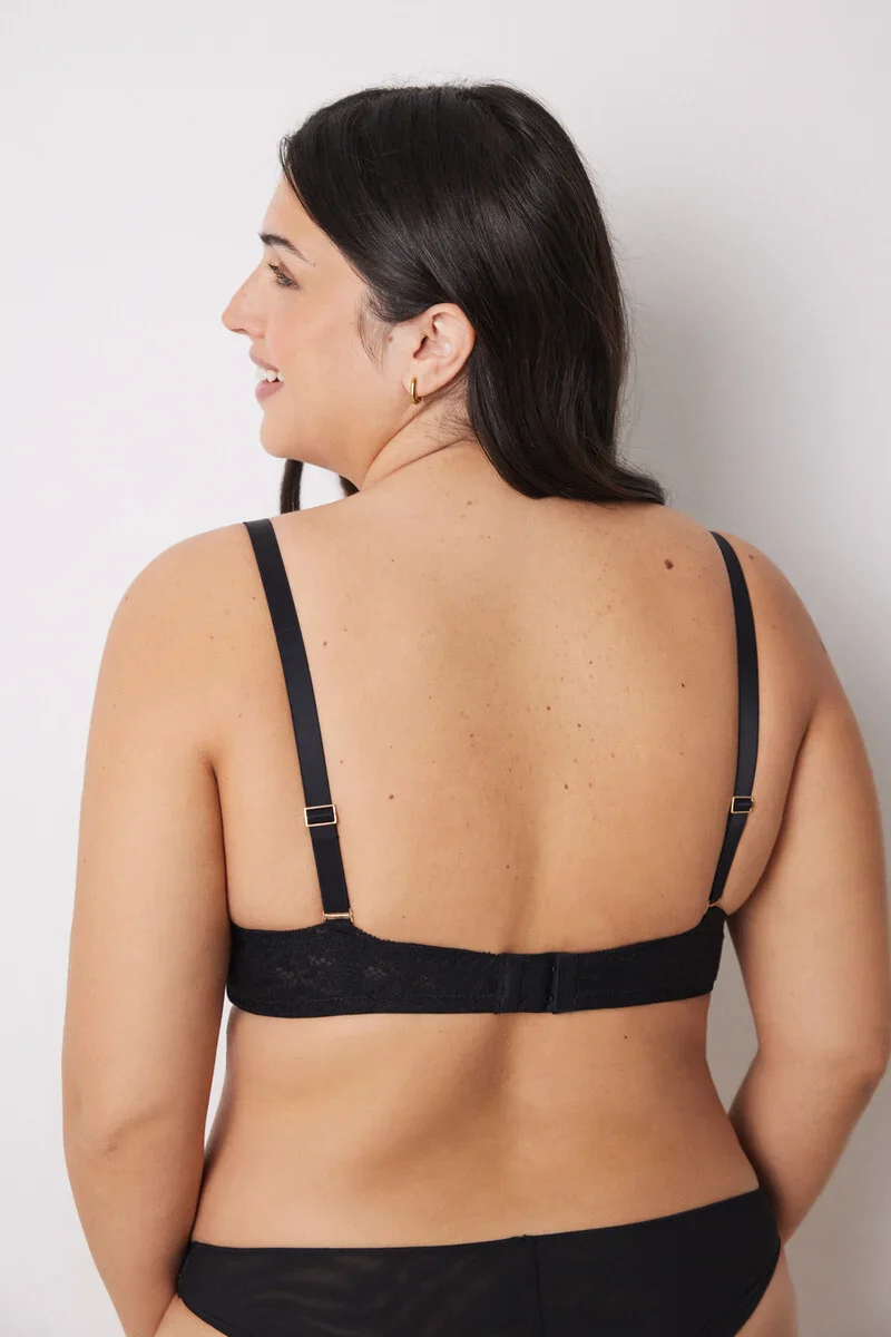 GORGEOUS Black push up effect bra - Image 5