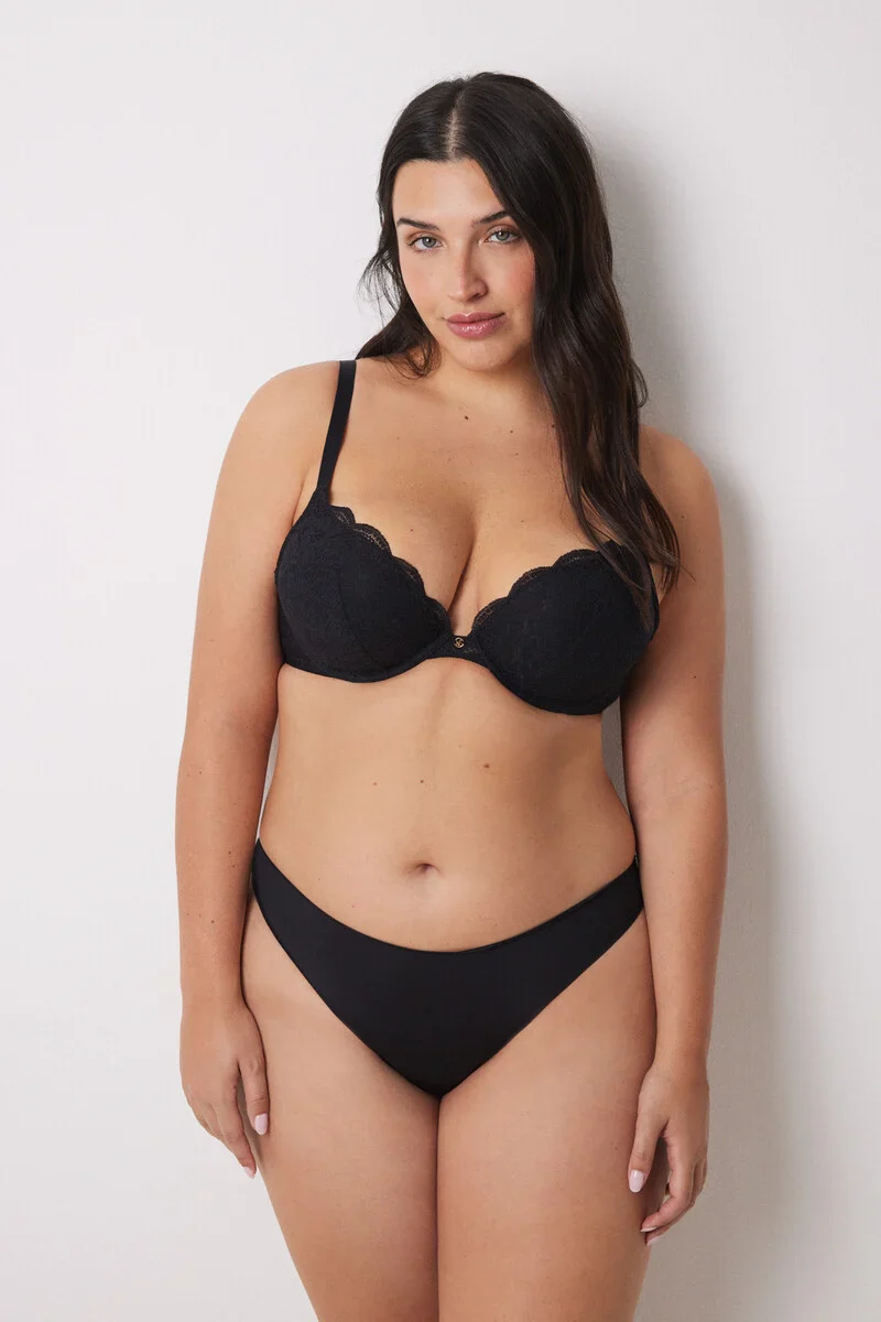 GORGEOUS Black push up effect bra - Image 6