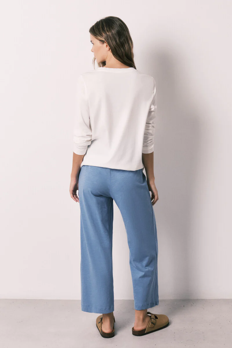 Blue 100% cotton capri pants - Image 6