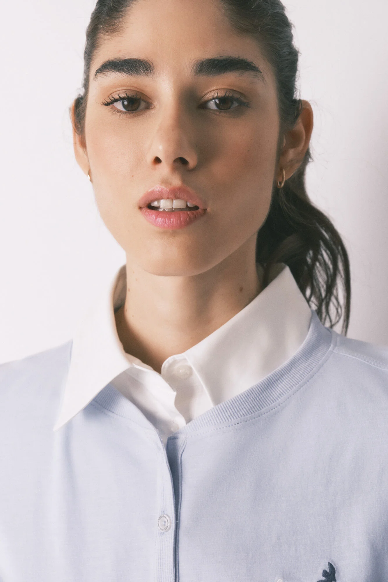 Blue 100% cotton long sleeve T-shirt - Image 4
