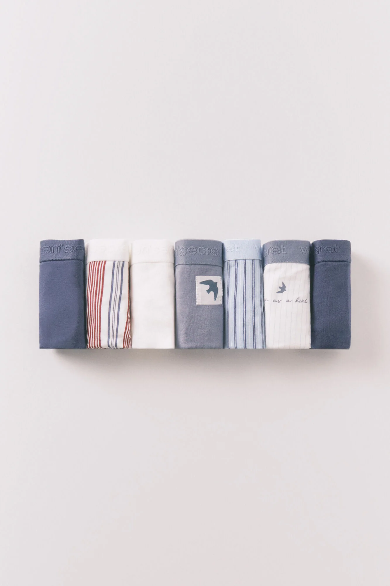 Blue cotton 7-pack classic logo panties - Image 2