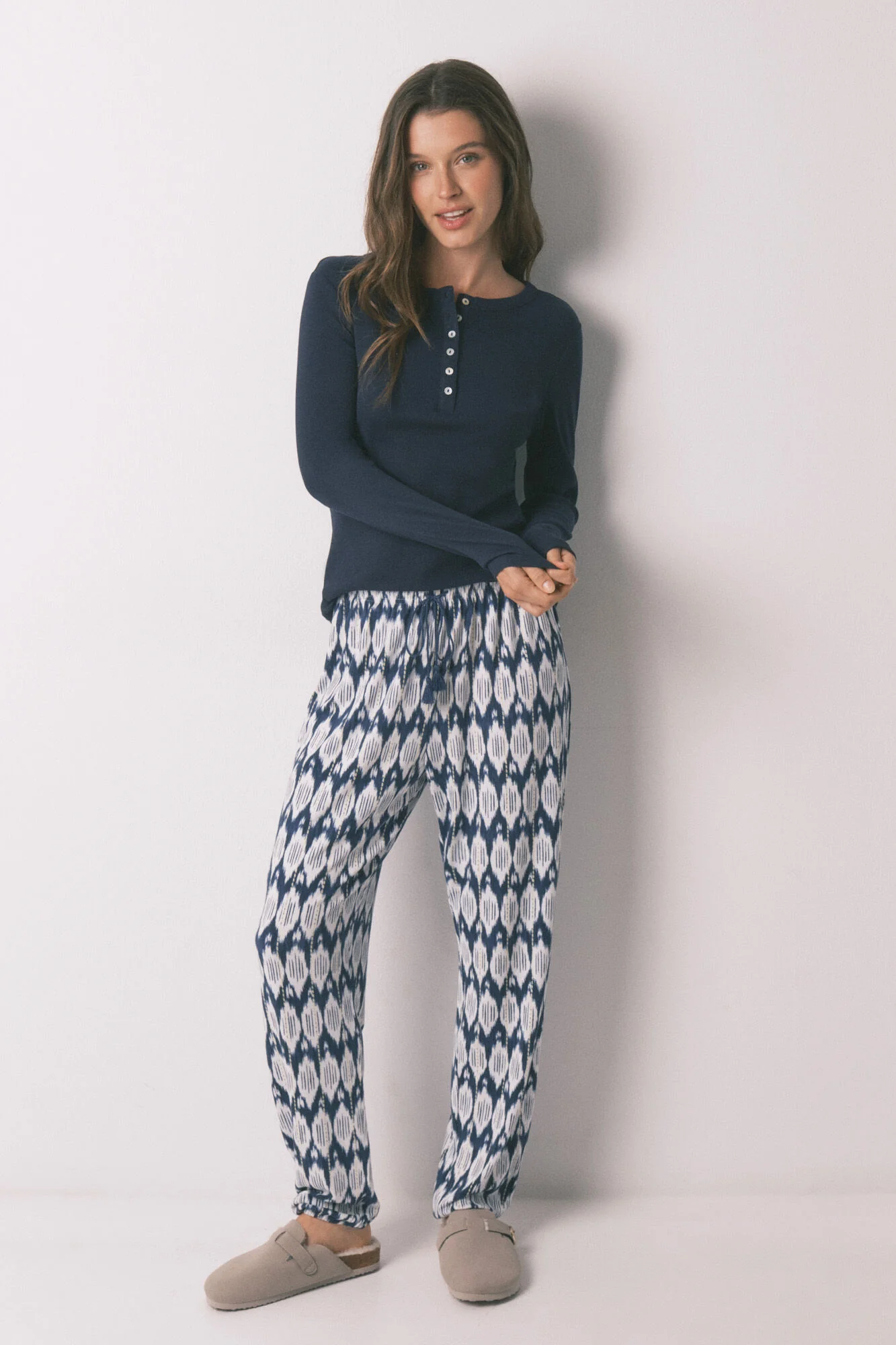 Blue cotton long sleeve T-shirt - Image 5