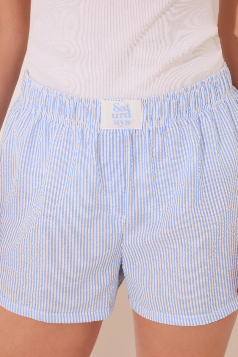 Blue cotton straps pyjamas - Image 5