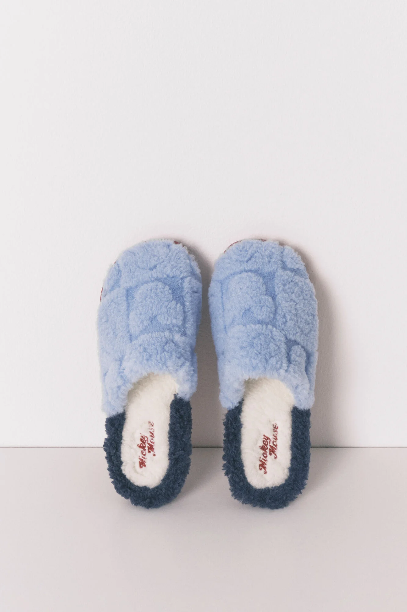 Blue Mickey print shower slippers - Image 2