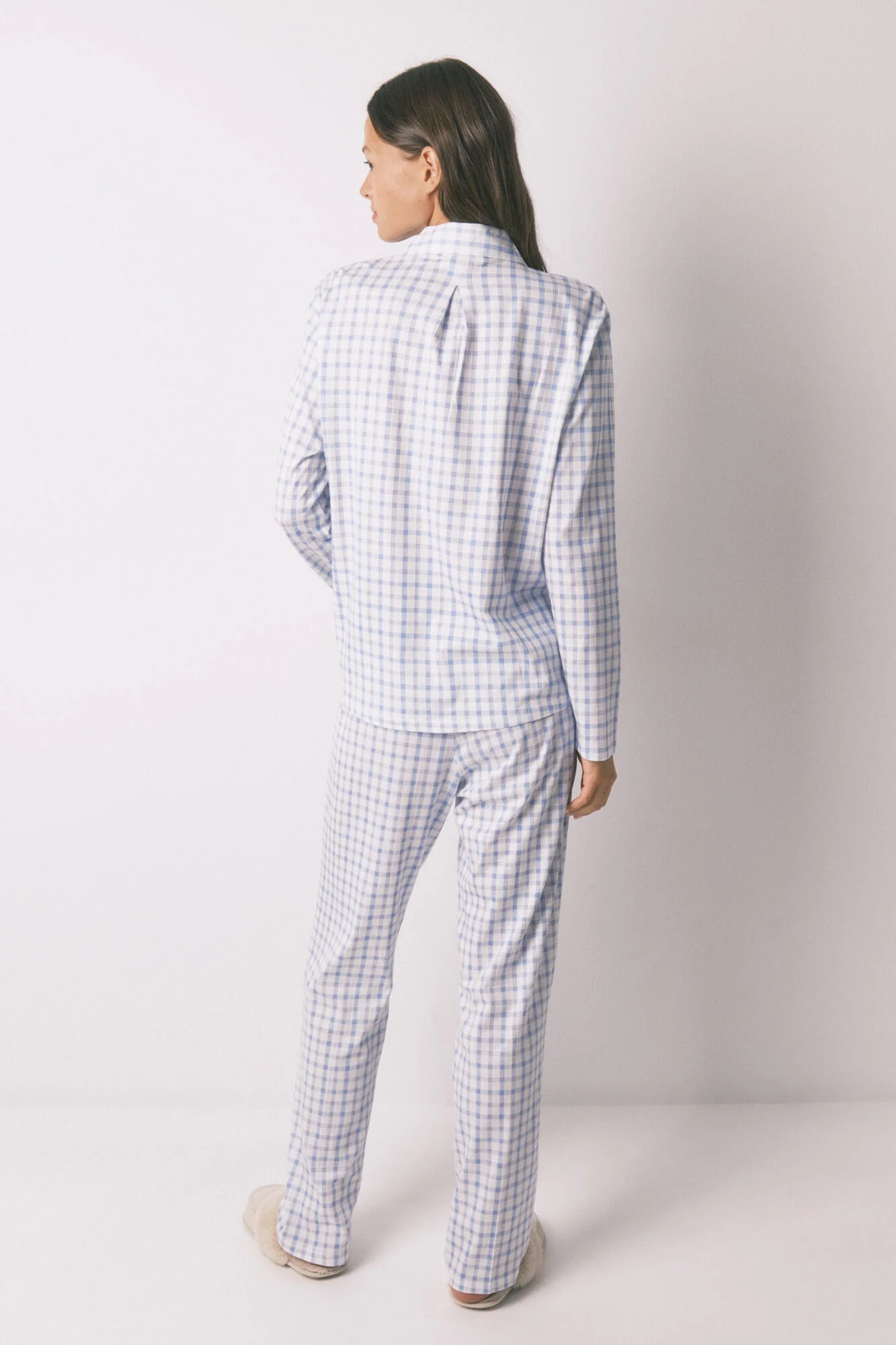 Blue Snoopy cotton classic pyjamas - Image 2