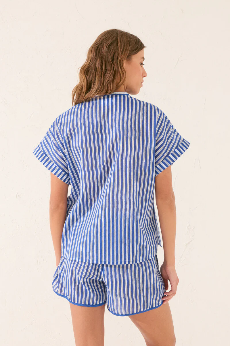 Blue striped classic pyjamas - Image 6