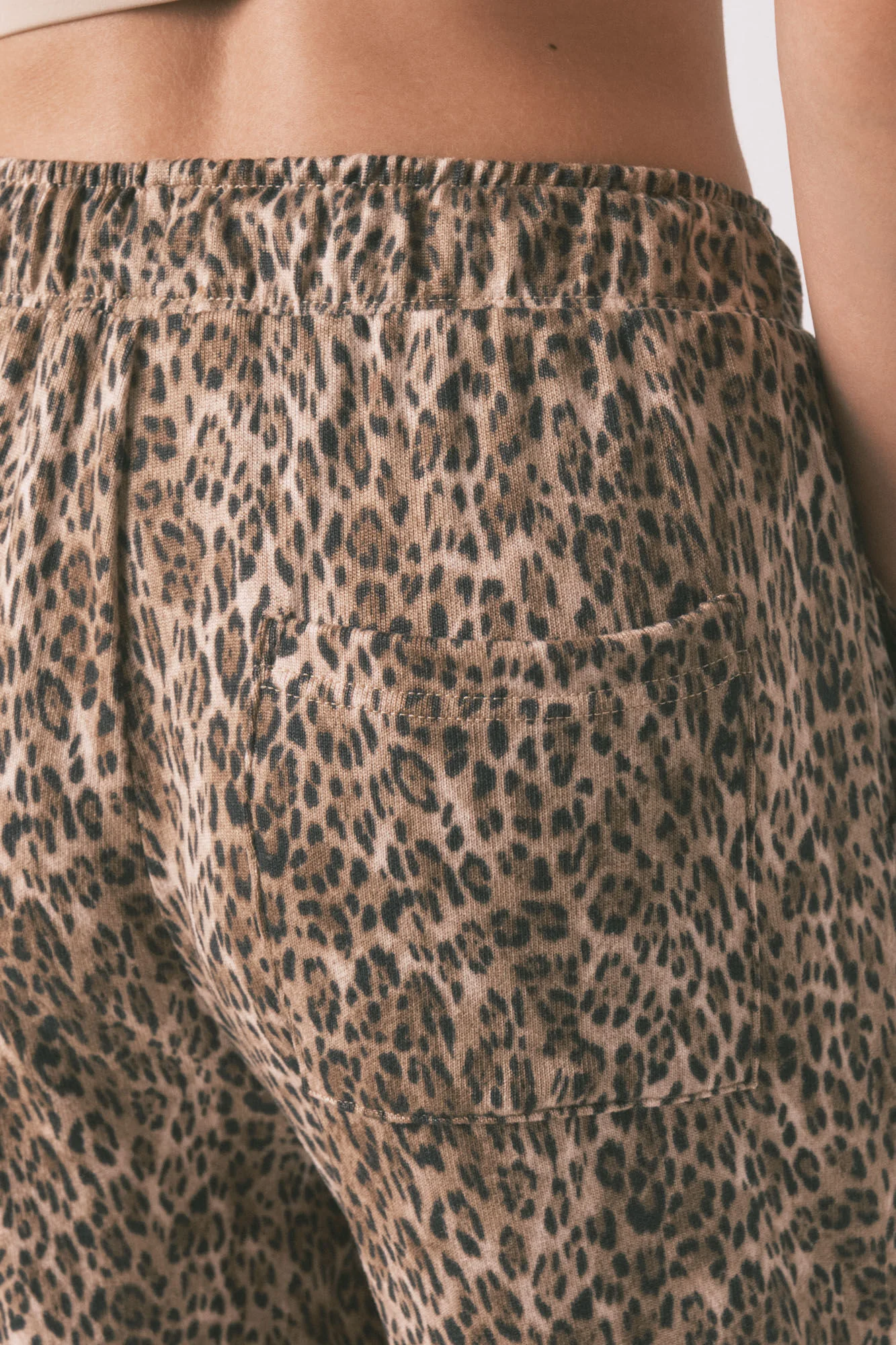 Brown carrot animal print long trouser - Image 3