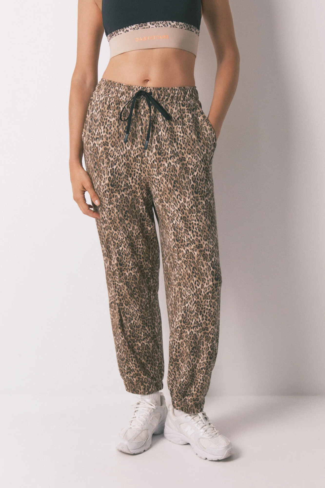 Brown carrot animal print long trouser - Image 7