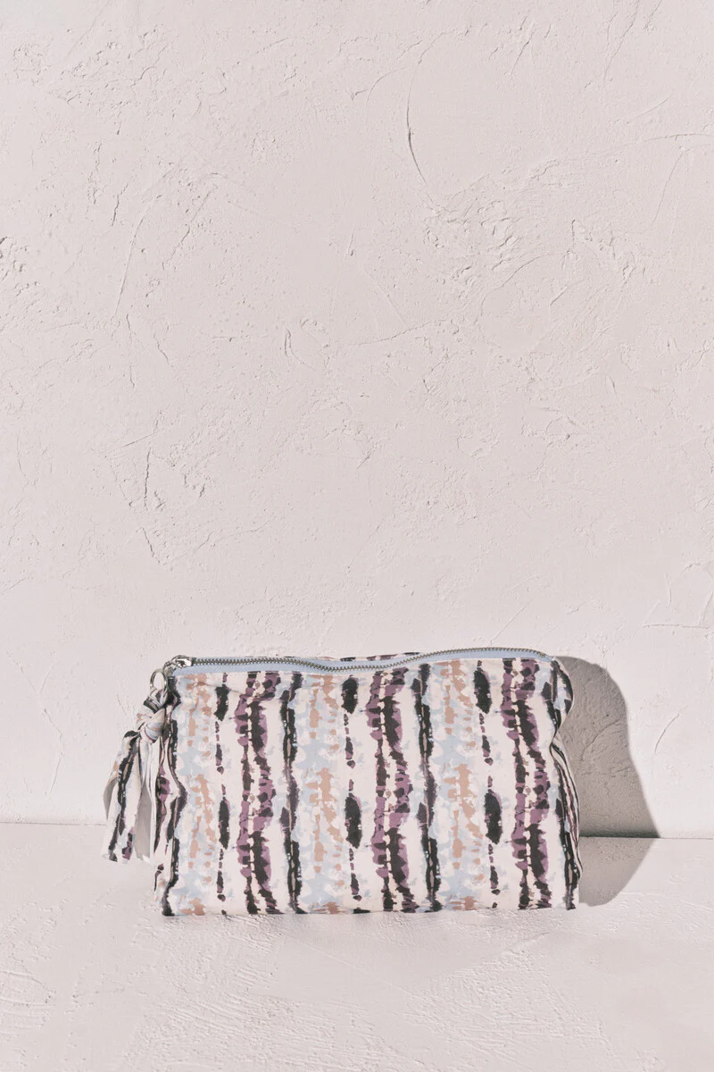 Brown tie dye waterproof swimwear bag